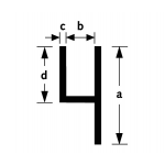 Stoeltjesprofiel aluminium