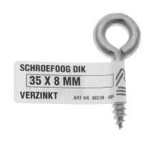 SCHROEFOOG DIK VERZ. 35 X 8 MM 1 ST.