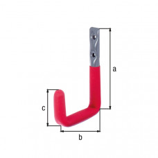 WANDHAAK VERZINKT GRIJS 145X114