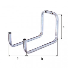 DUBBELE WANDHAAK VERZINKT 90X120X160