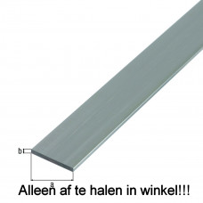 PLATTE STANG ALU BLANK 20X5/1M ALUMINIUM PROFIEL