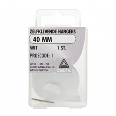 ZELFKLEVENDE HANGERS WIT 40 MM 1 ST