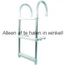 ZWEMTRAP ALUMINIUM KUNSTSTOF 4 TREDEN