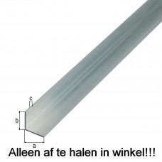 HOEKPROFIEL ALU NATUUR 10X10X1/1M ALUMINIUM PROFIEL