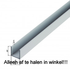 PROFIEL U ALU BLANK 8X8X8X1/1M ALUMINIUM PROFIEL