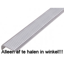 TRAPBESCHERMER LIJST ALU NATUUR 25X6X2/1M ALUMINIUM PROFIEL