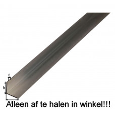 HOEKPROFIEL ALU ZILV 25X25X1.5/2M ALUMINIUM PROFIEL