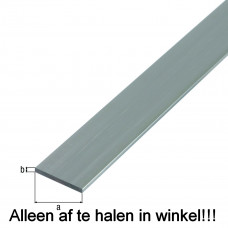 PLATTE STANG ALU BLANK 20X2/2M ALUMINIUM PROFIEL