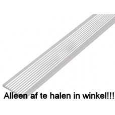 PLATSTAAL GERIBBELD ALU NATUUR 30X3/2M ALUMINIUM PROFIEL