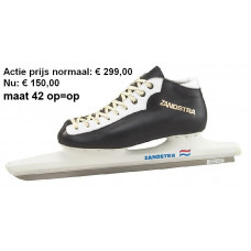 8009 HC NYLON NOOR RUNDLEDER ZW/WIT MAAT 42 OP=OP