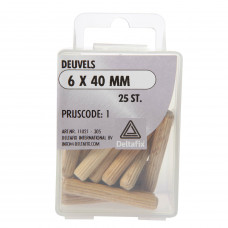 DEUVELS 6X40 MM 25 ST