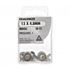 KRAALRINGEN NIKKEL 13X4.8MM 20 ST