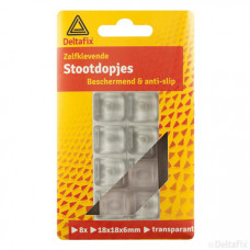 STOOTDOPJES TRANSP. 18X18X6MM 8 ST