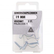 GEREEDSCHAPKLEMMEN 19 MM VZ 3 ST.