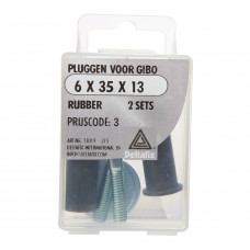 PLUGGEN VOOR GIBO RUBBER 6X35 2 SETS