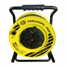 KABEL HASPEL 25 METER 3X2,5MM² H07RN-F GEEL VBTOOLS