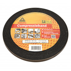 COMPRESSIEBAND ZWART 10 M X 15/3