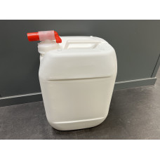 JERRYCAN 10 LTR WIT ZWAAR MET KRAAN