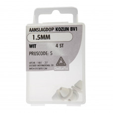 AANSLAGDOP BERKVENS 1.5MM RAL 9001 4ST. DEURBUFFER