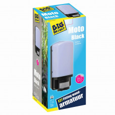 WANDARMATUUR - LAMP MOTO BLACK E27 + PIR