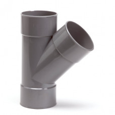 PIPELIFE PVC T-STUK 45&deg;, 3X INWENDIG LIJM, 40 MM