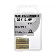 SCHARNIER SIGARENKIST 25 X 16 MM 8ST ETUISCHARNIER OP=OP!!