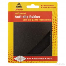 ANTI-SLIPRUBBER ZWART 90X100MM 1 VEL