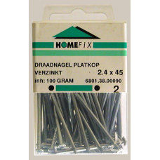 HOME-FIX DRAADNAGEL BLANK PK 3.0X65 (350GR)