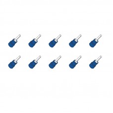 10 ST.KABELSCHOEN PIN/STIFT BLAUW