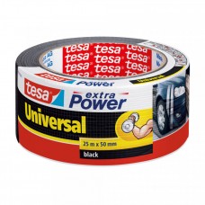 TESA EXTRA POWER UNIV. ZWART 25M:50MM 25 50 ZWART