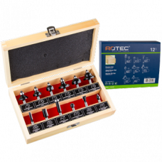 ROTEC 12-DLG HOUTFREZENSET MET MEEST COURANTE MODELLEN