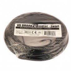 VD-DRAAD 1,5 MM² ZWART - 10 METER ZWART ....