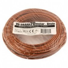 VD-DRAAD 2,5 MM² BRUIN - 10 METER BRUIN ....