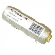 METSELDRAAD-METSELKOORD NYLON WIT 50M.