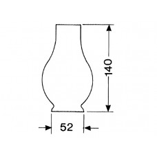 PEERGLAS (OLIELAMPGLAS)1 LIGNE (52 X 140MM)